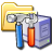 Icon for the Administrator window in Windows XP.