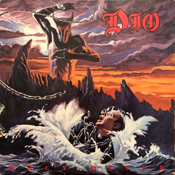 Image of the cover of Dio's 'Holy Diver' album.