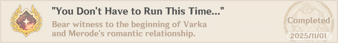 Varode achievement.